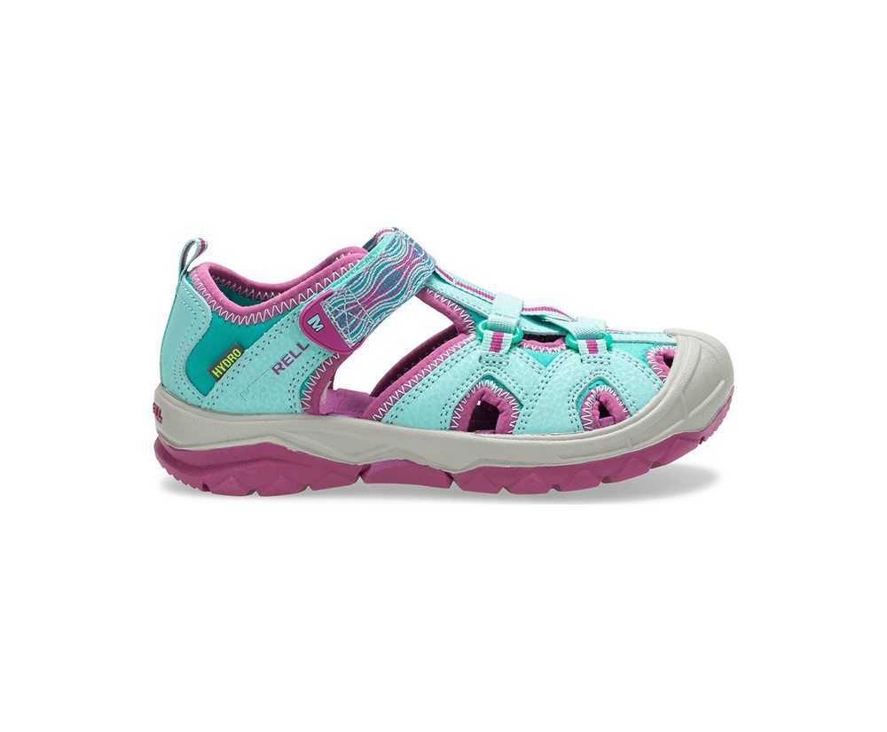 Sandálias Criança - Merrell Hydro Moc - Turquesa/Roxo - BQK342056